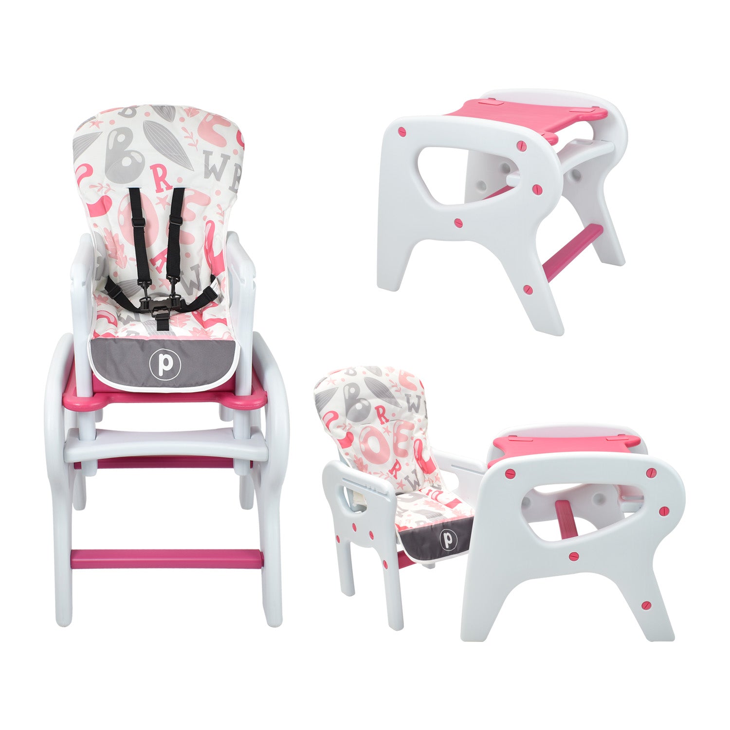 Comedor Bebe Escritorio PCM-10 ABC Rosado Priori