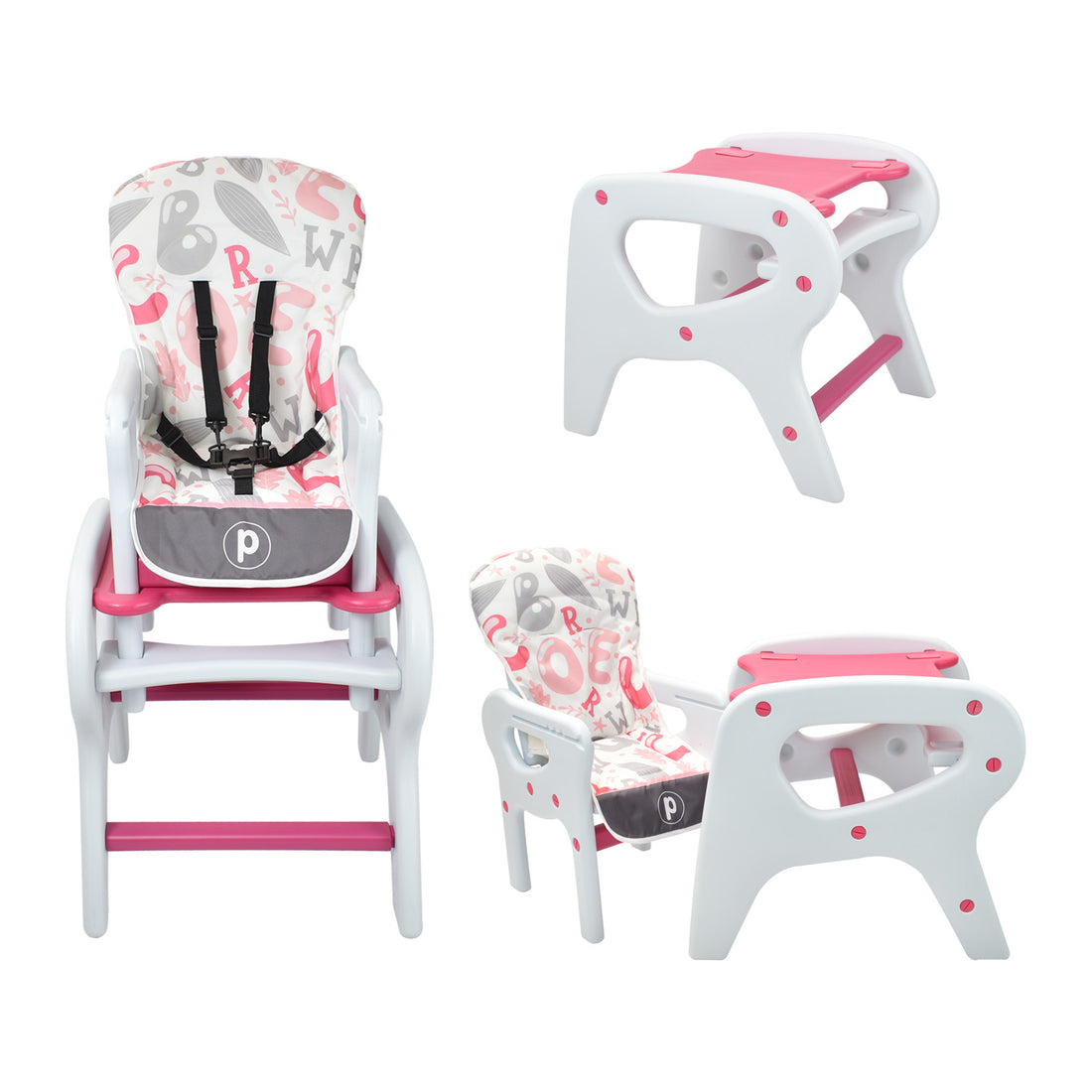 Comedor Bebe Escritorio PCM-10 ABC Rosado Priori