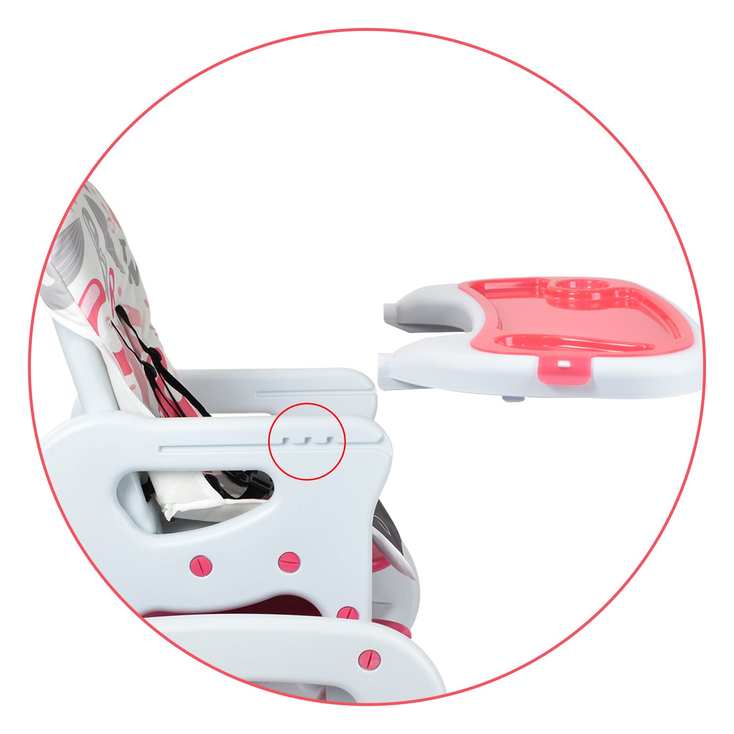 Comedor Bebe Escritorio PCM-10 ABC Rosado Priori
