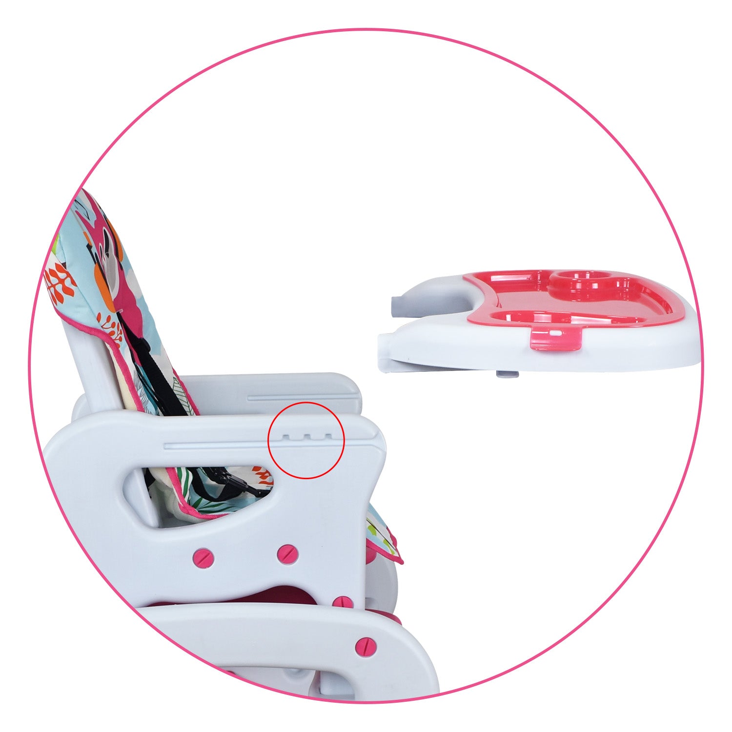 Comedor Bebe Escritorio Priori Rosa PCM10  Rosado