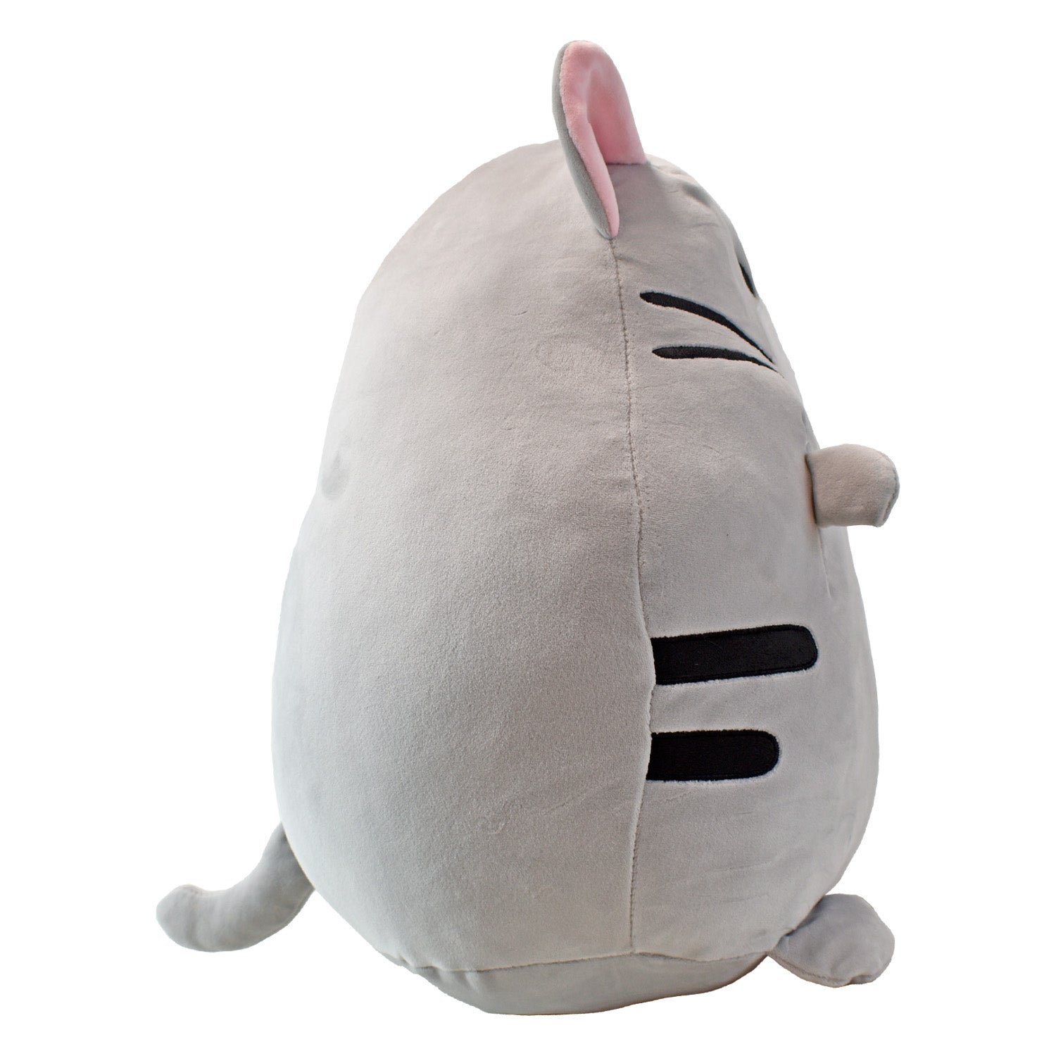 Peluche almohadita redonda gato gris 40 cms Kisses