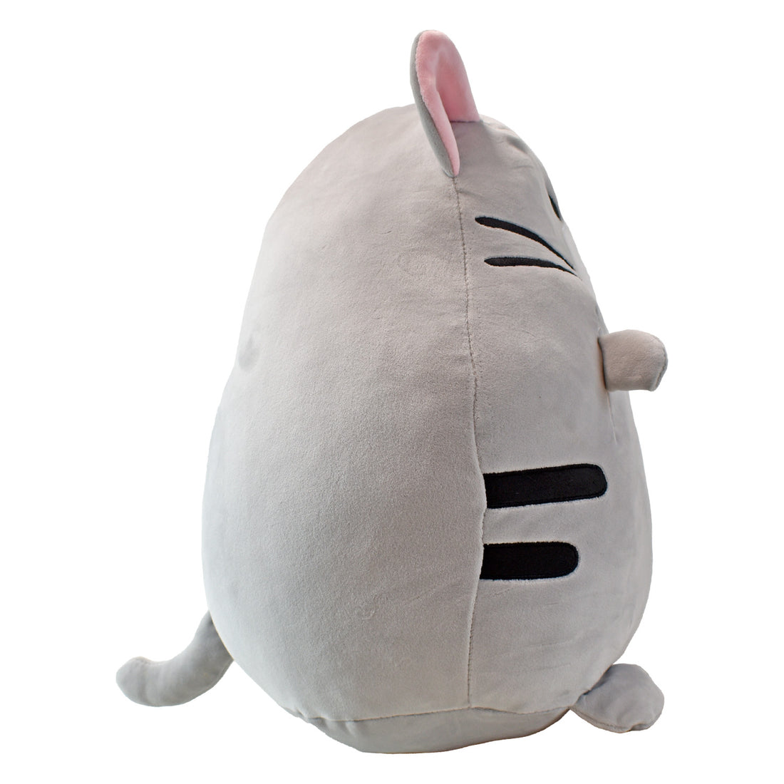 Peluche almohadita redonda gato gris 40 cms Kisses