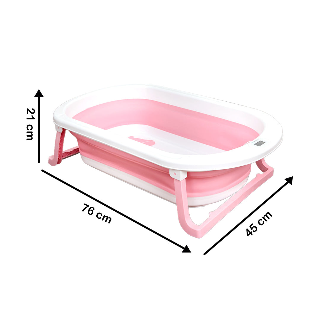 Bañera Bebé Premium baby Cojín y Termómetro Pol Rosa