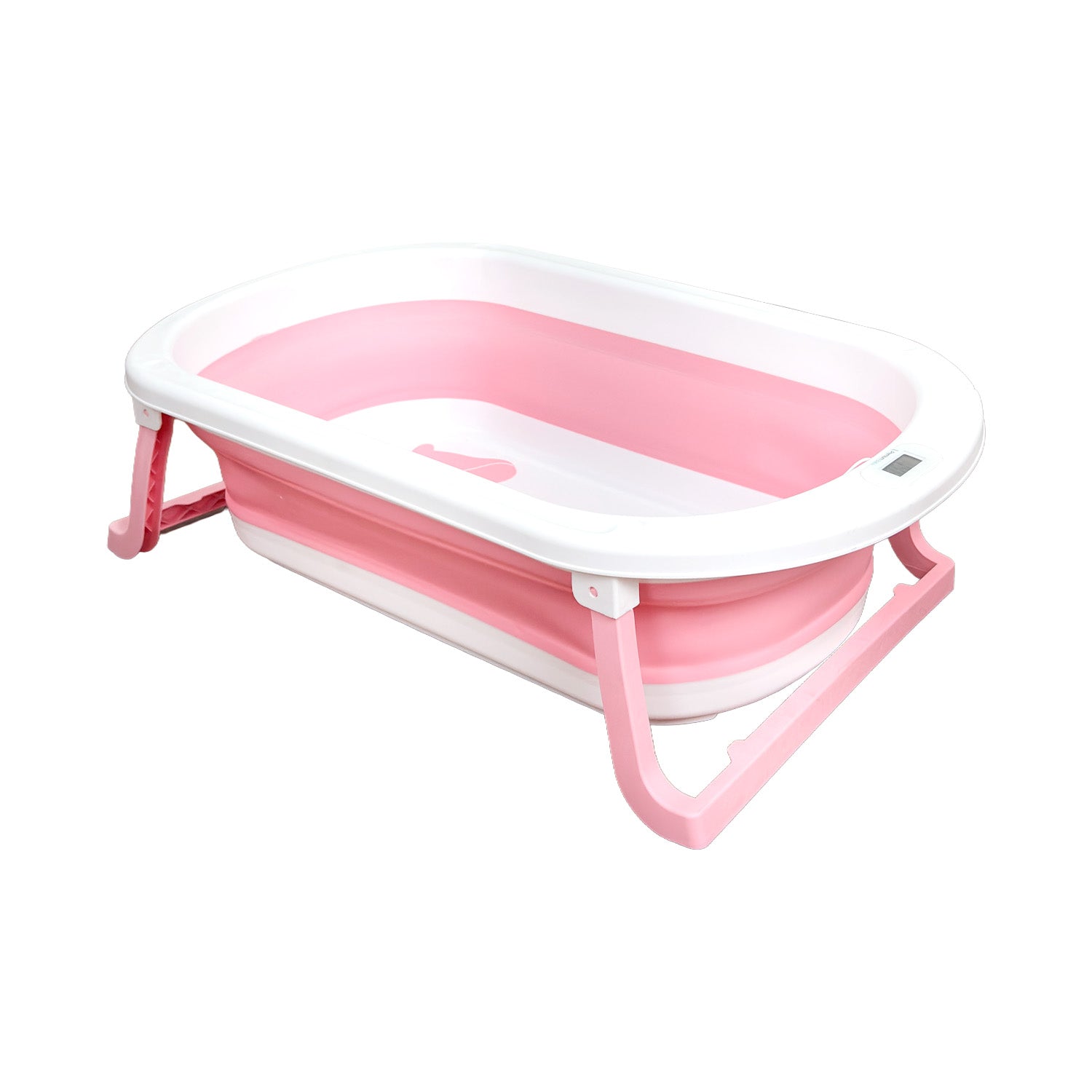 Bañera Bebé Premium baby Cojín y Termómetro Pol Rosa