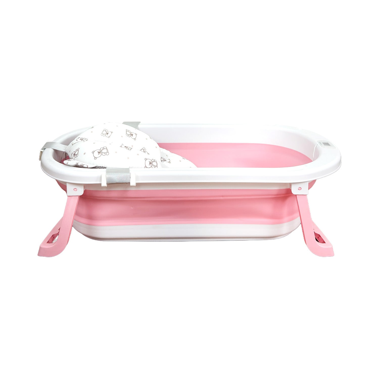 Bañera Bebé Premium baby Cojín y Termómetro Pol Rosa