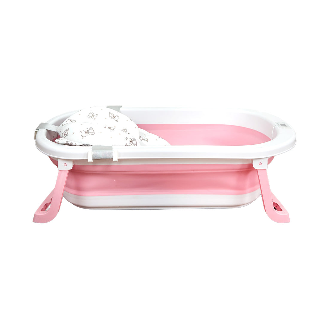 Bañera Bebé Premium baby Cojín y Termómetro Pol Rosa