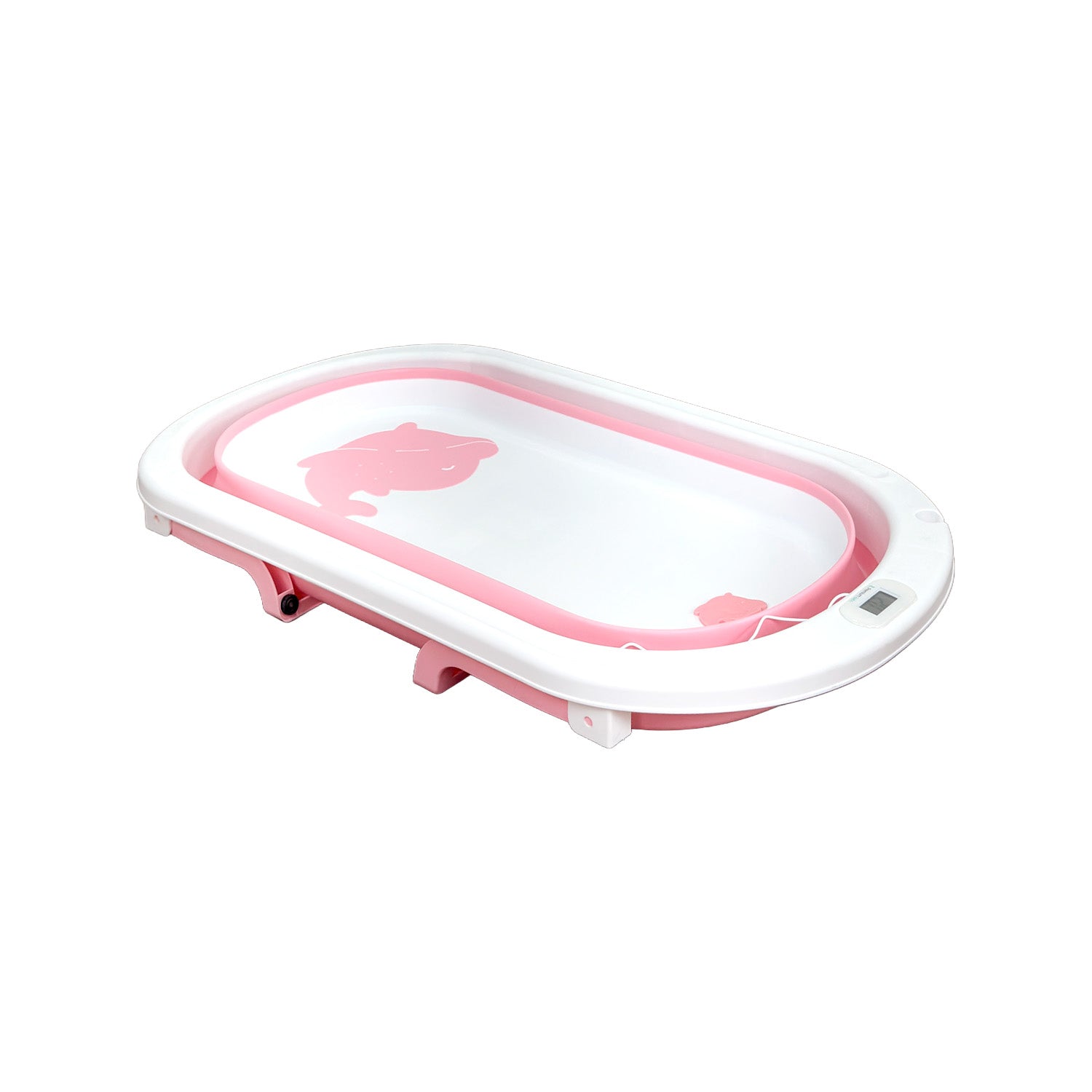 Bañera Bebé Premium baby Cojín y Termómetro Pol Rosa