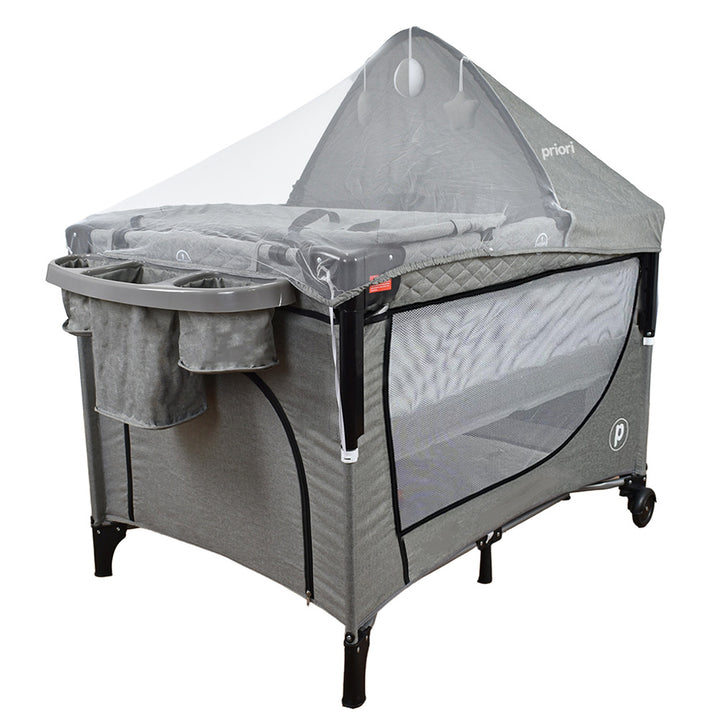 Cuna Colecho Bebe Pro-Max Priori Gris