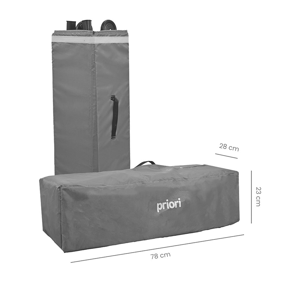 Cuna Colecho Bebe Pro-Max Priori Gris