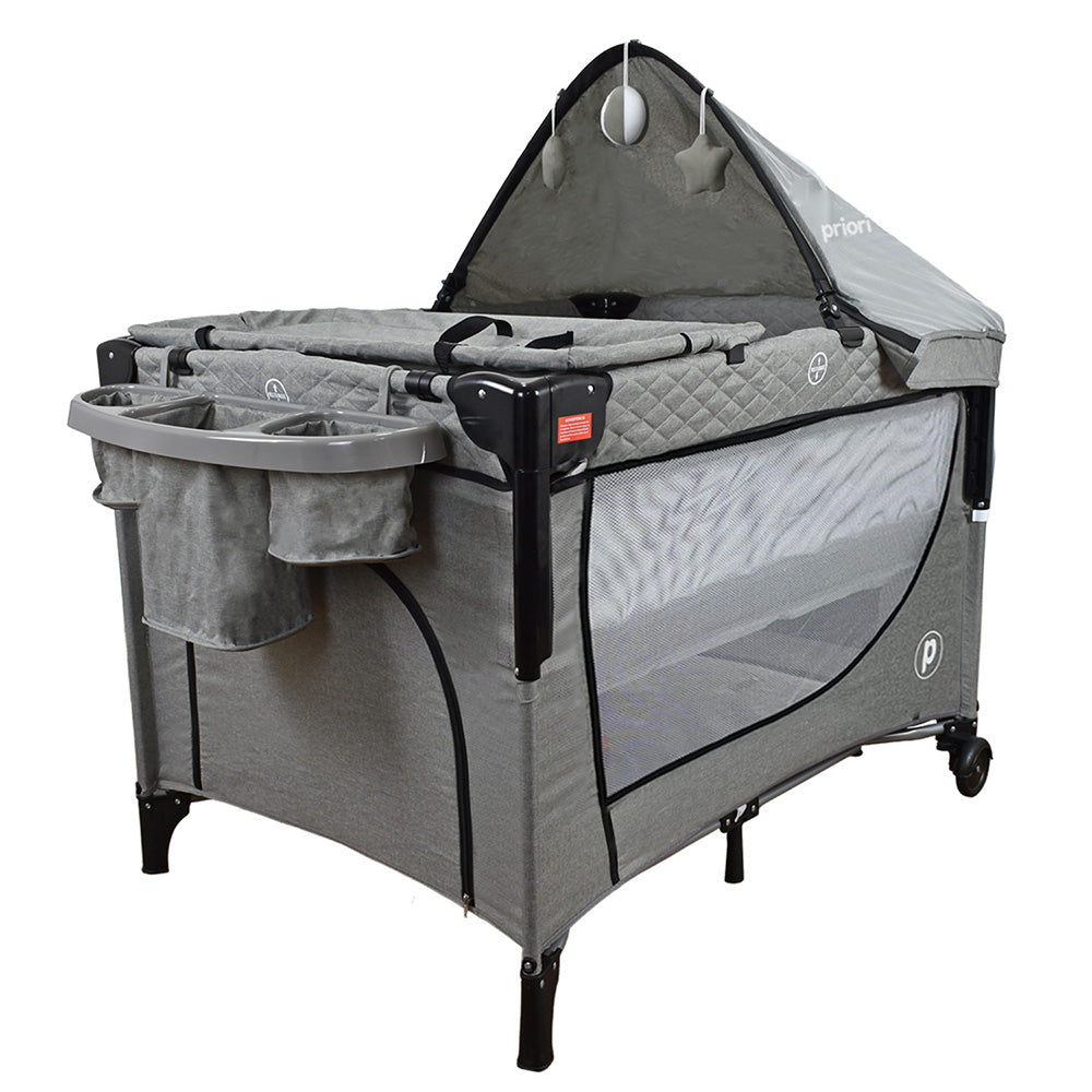 Cuna Colecho Bebe Pro-Max Priori Gris