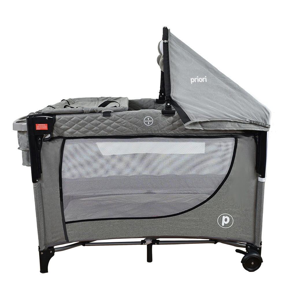 Cuna Colecho Bebe Pro-Max Priori Gris
