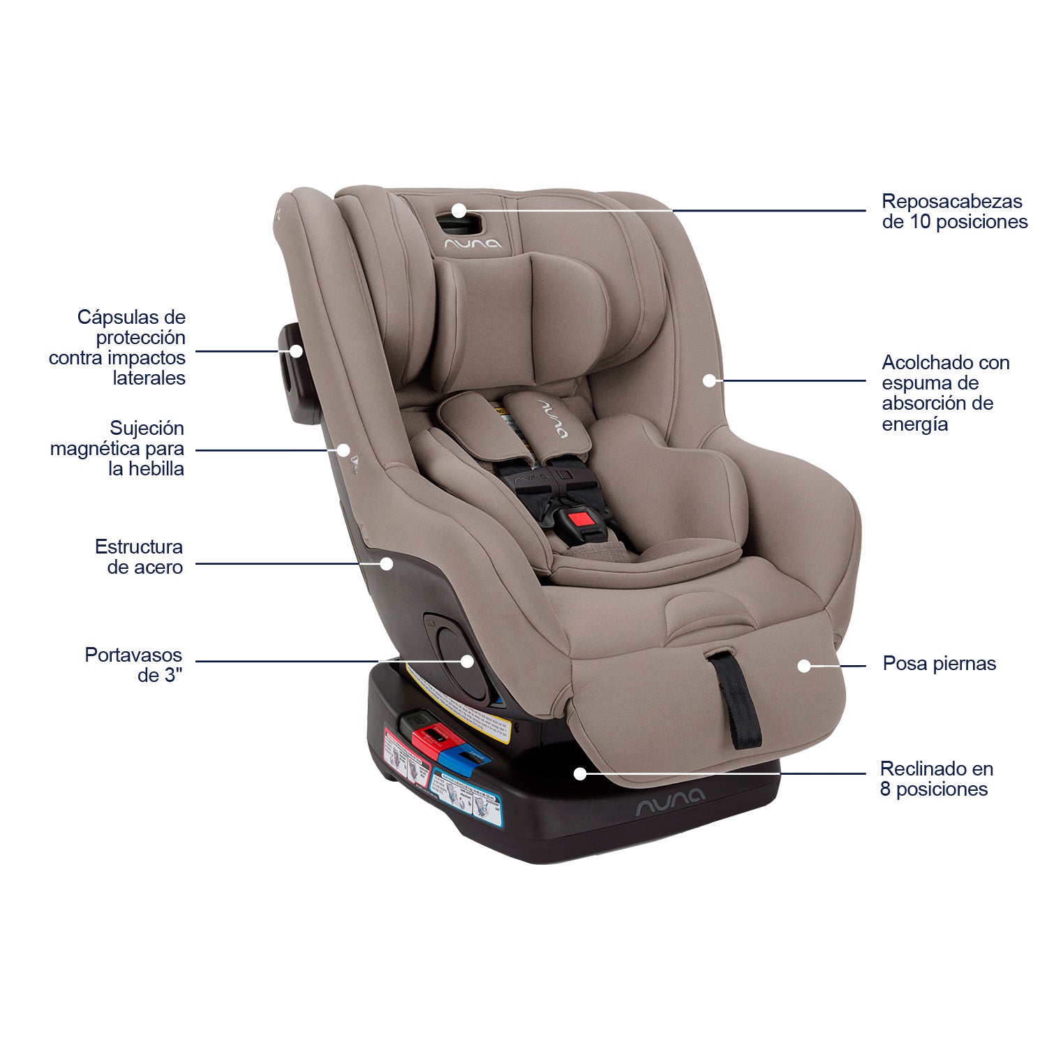 Silla para carro Bebe Seat Rava Next  Cedar Nuna café
