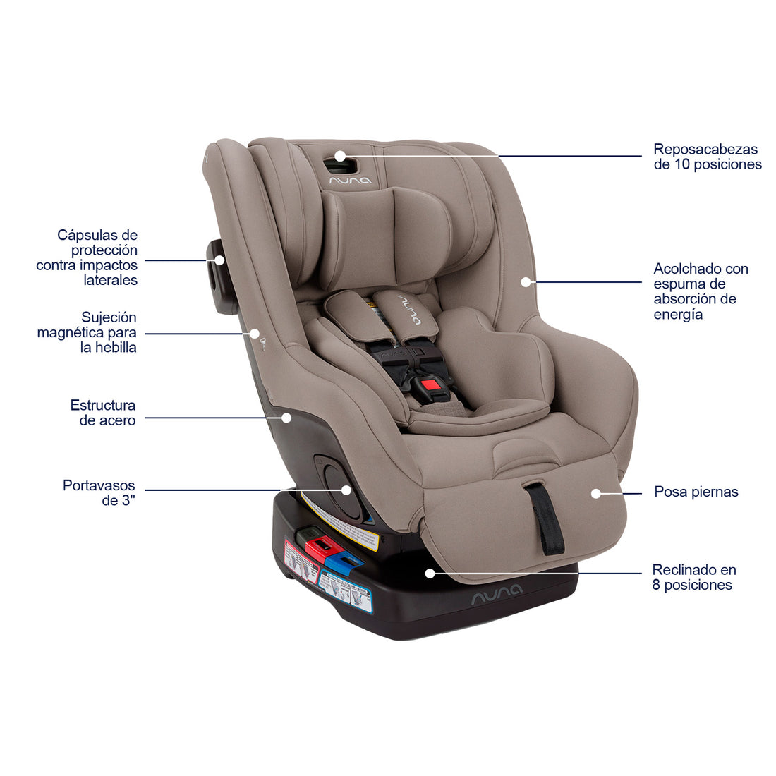 Silla para carro Bebe Seat Rava Next  Cedar Nuna café
