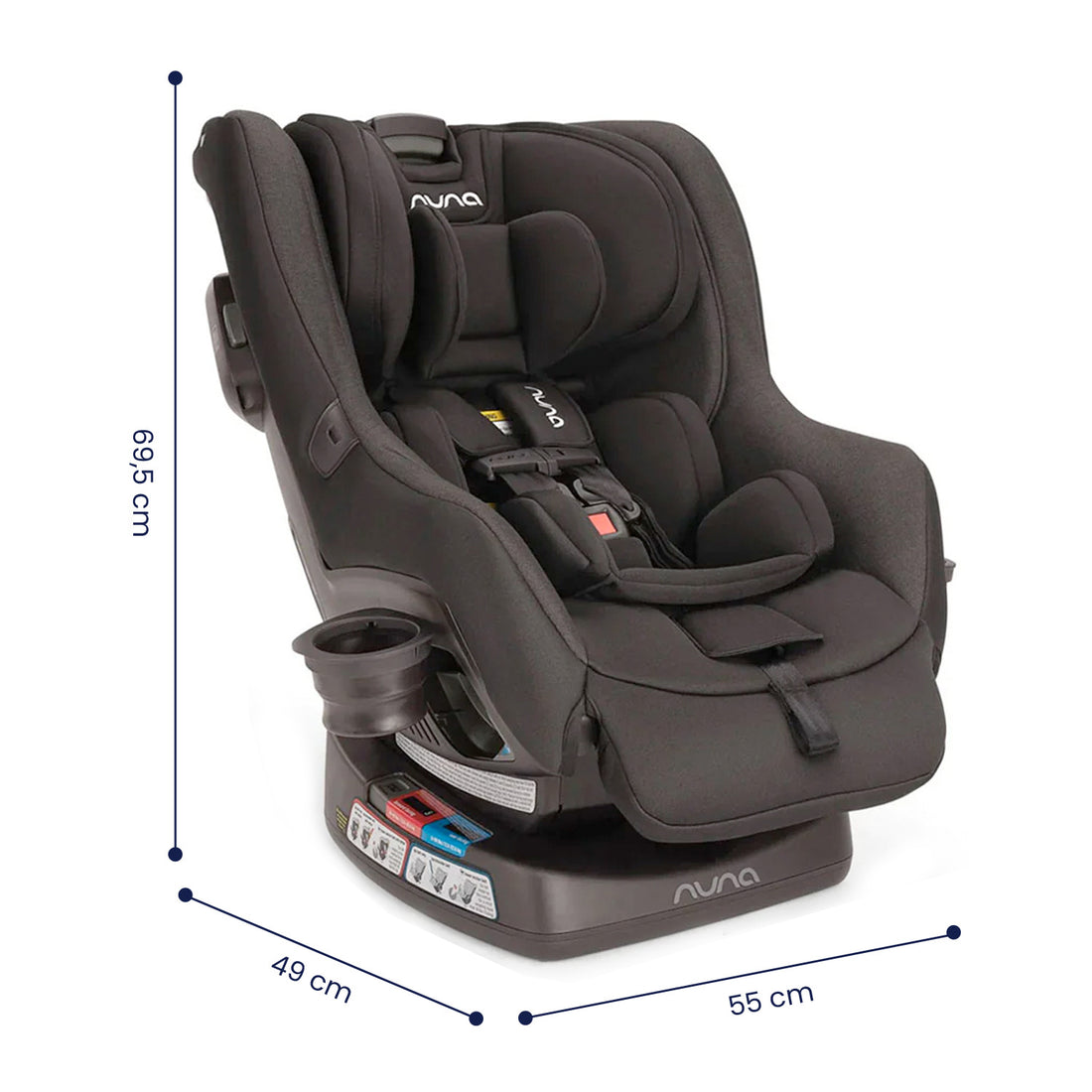 Silla Carro Bebe Nuna Rava Caviar