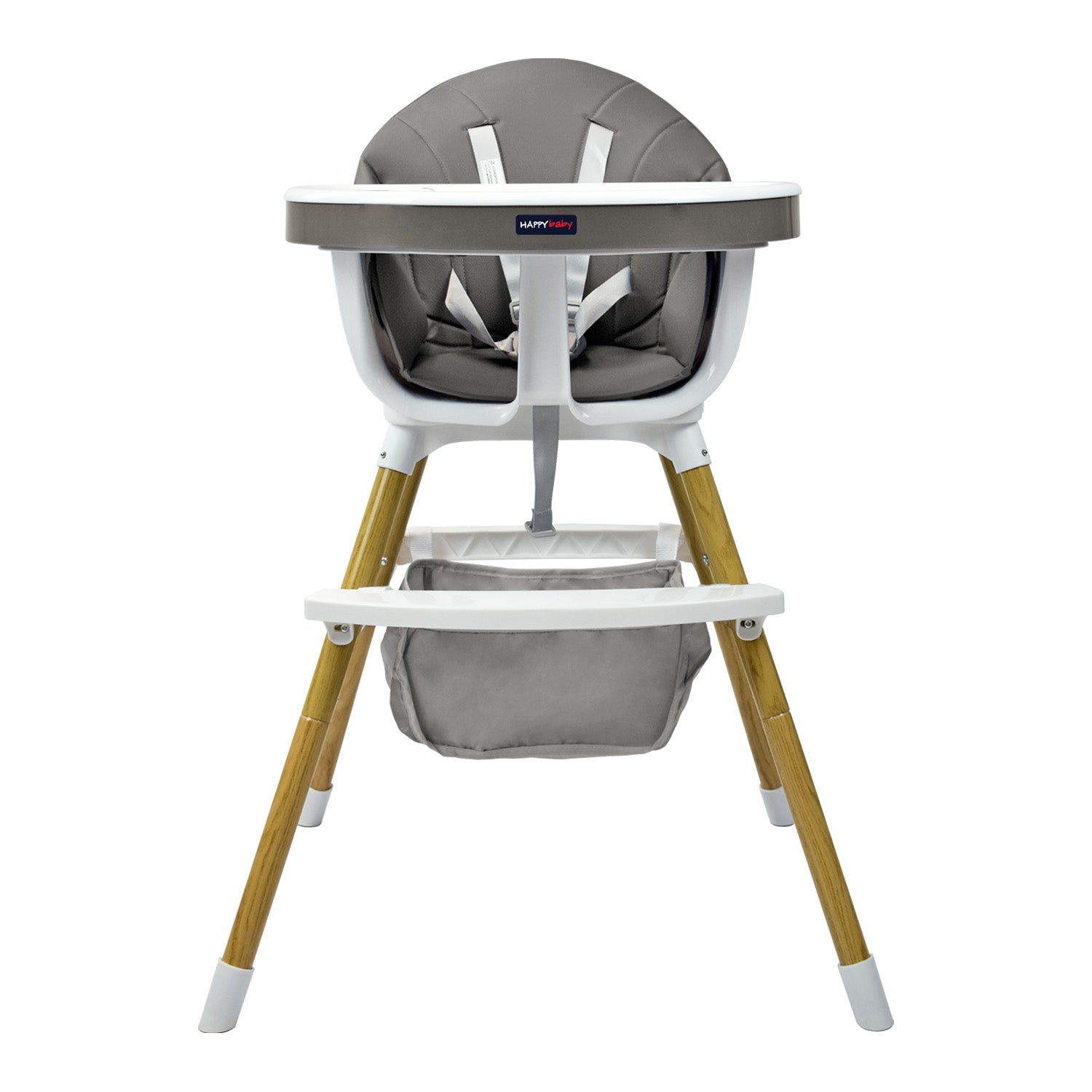 Silla Comedor Bebé 2en1 Happy Baby Rock Gris