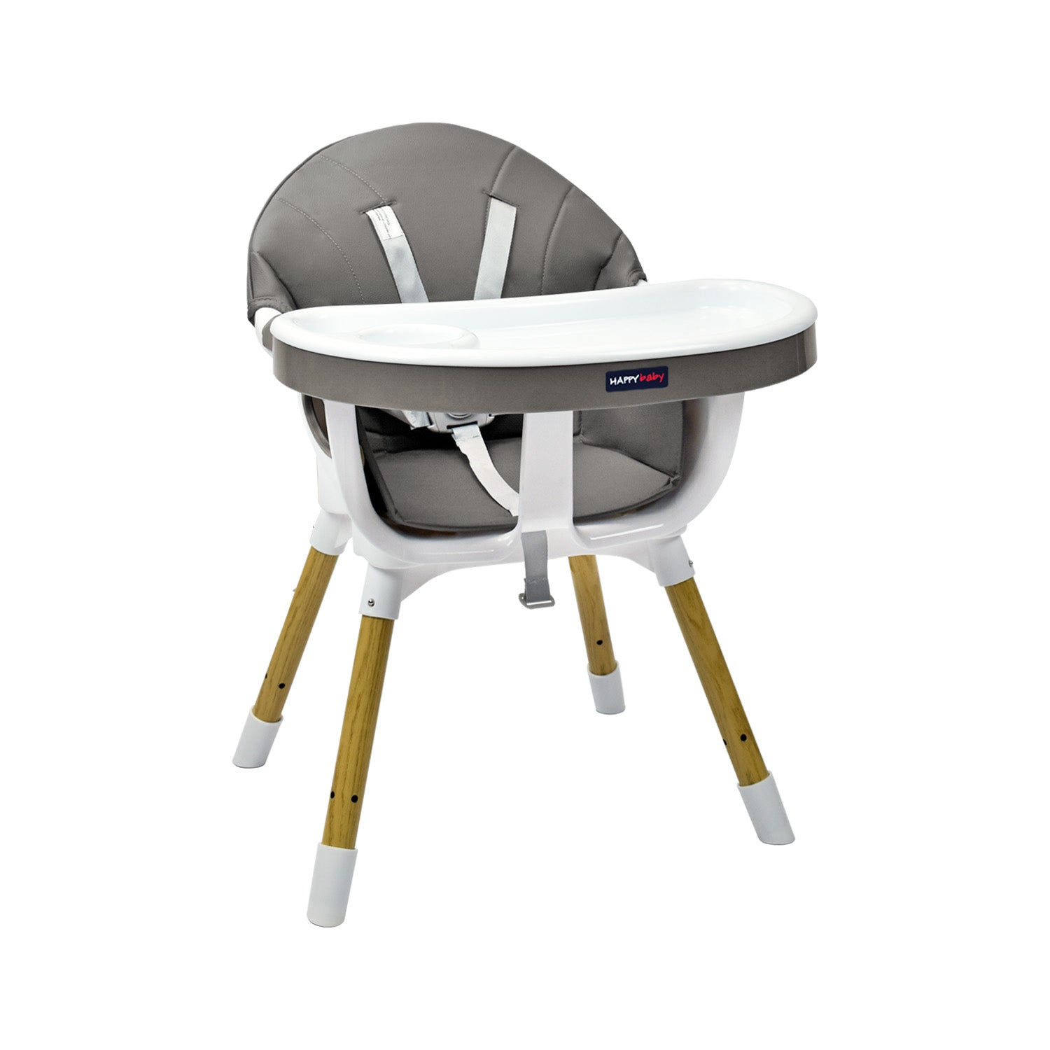 Silla Comedor Bebé 2en1 Happy Baby Rock Gris