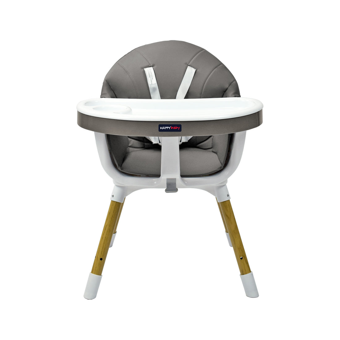 Silla Comedor Bebé 2en1 Happy Baby Rock Gris