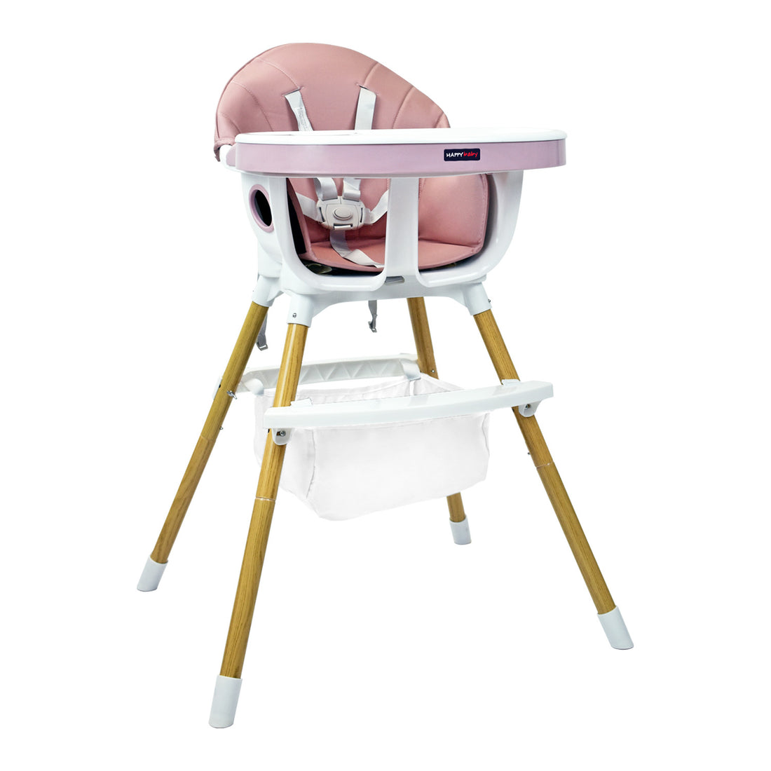 Silla Comedor Bebé 2en1 Happy Baby Rock Rosa