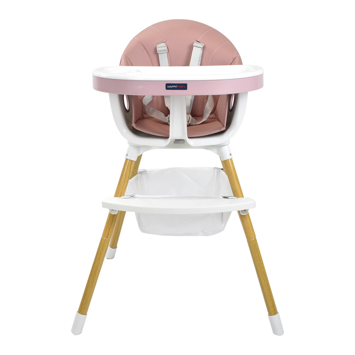 Silla Comedor Bebé 2en1 Happy Baby Rock Rosa
