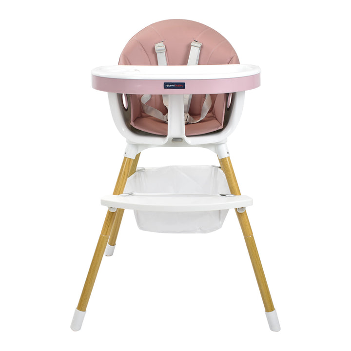 Silla Comedor Bebé 2en1 Happy Baby Rock Rosa