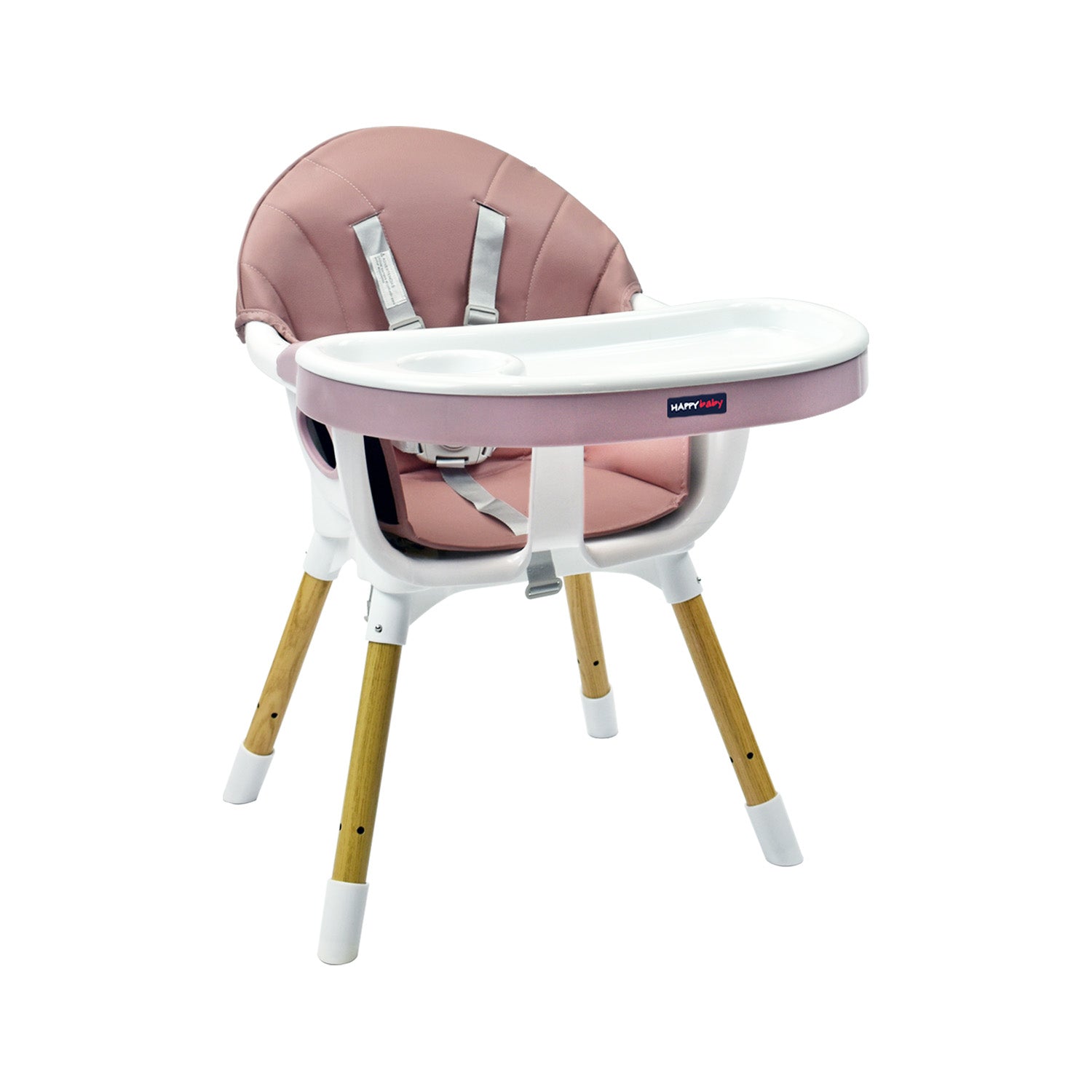 Silla Comedor Bebé 2en1 Happy Baby Rock Rosa
