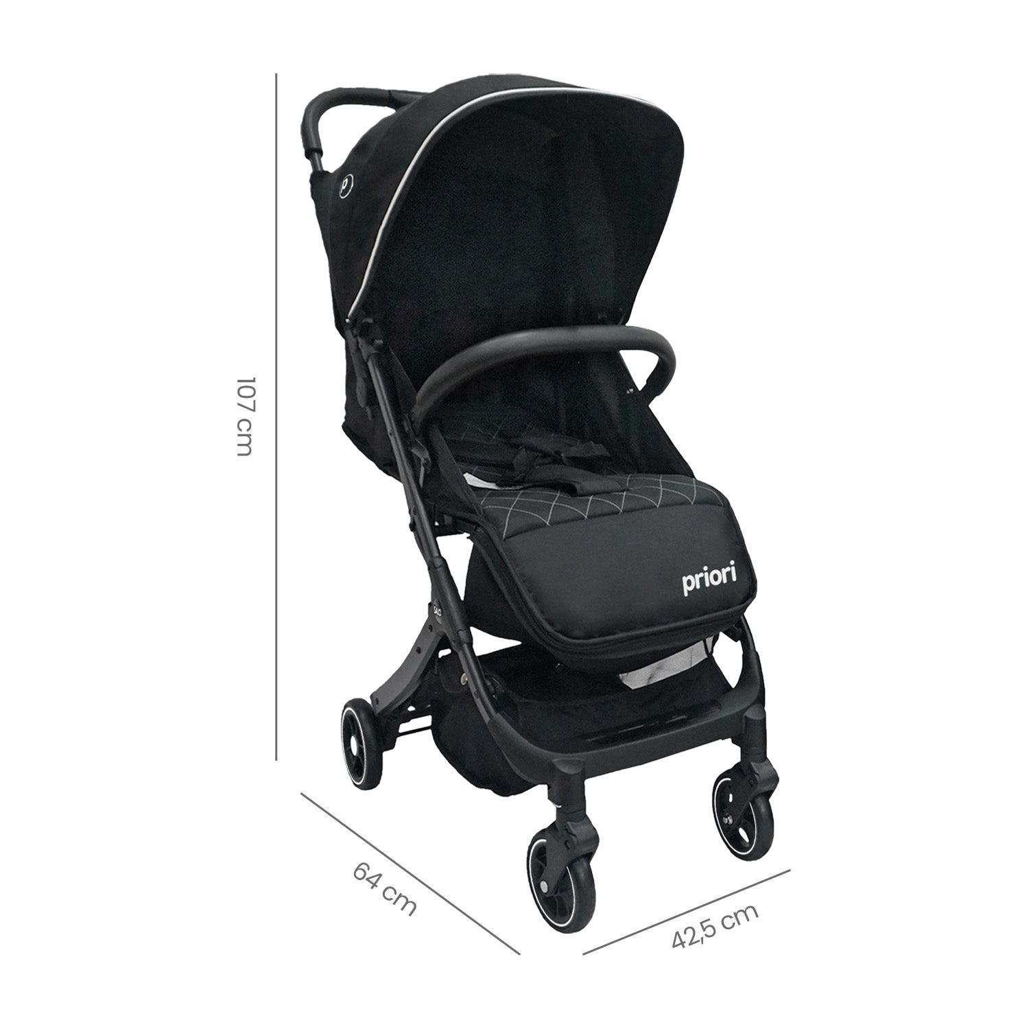 Coche Bebe Ts Priori Salo Negro