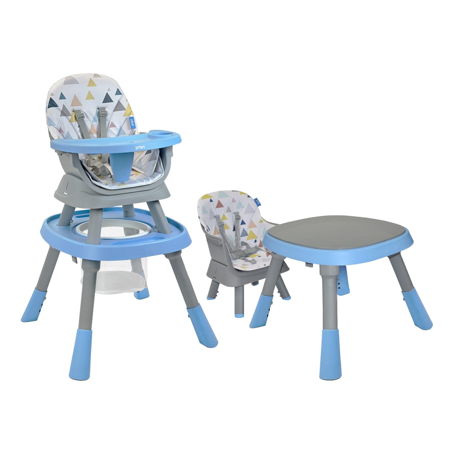 Silla Comedor Bebé 7en1 Priori Seven Azul