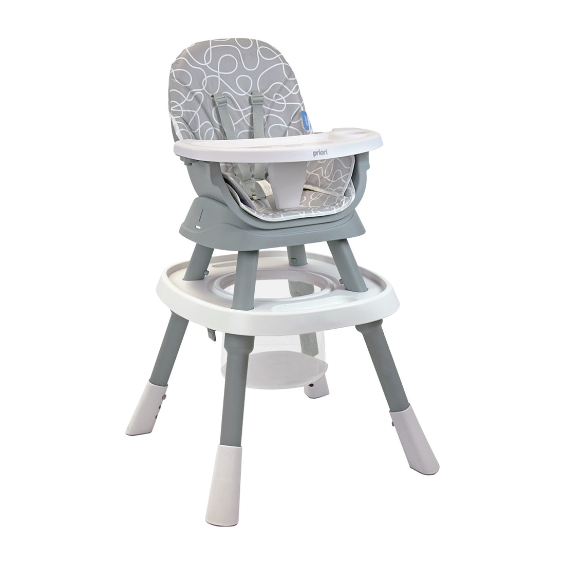 Silla Comedor Bebé 7en1 Priori Seven Gris