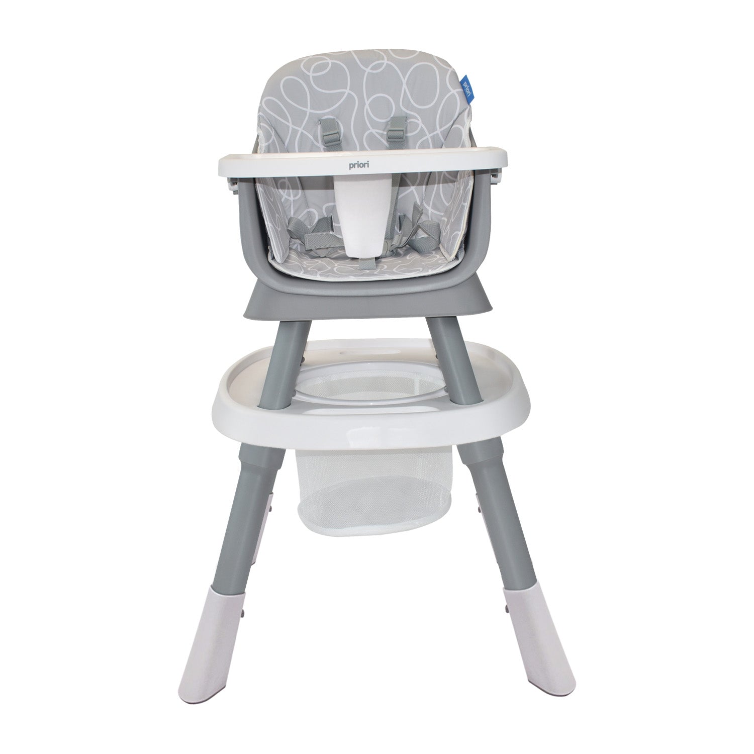 Silla Comedor Bebé 7en1 Priori Seven Gris