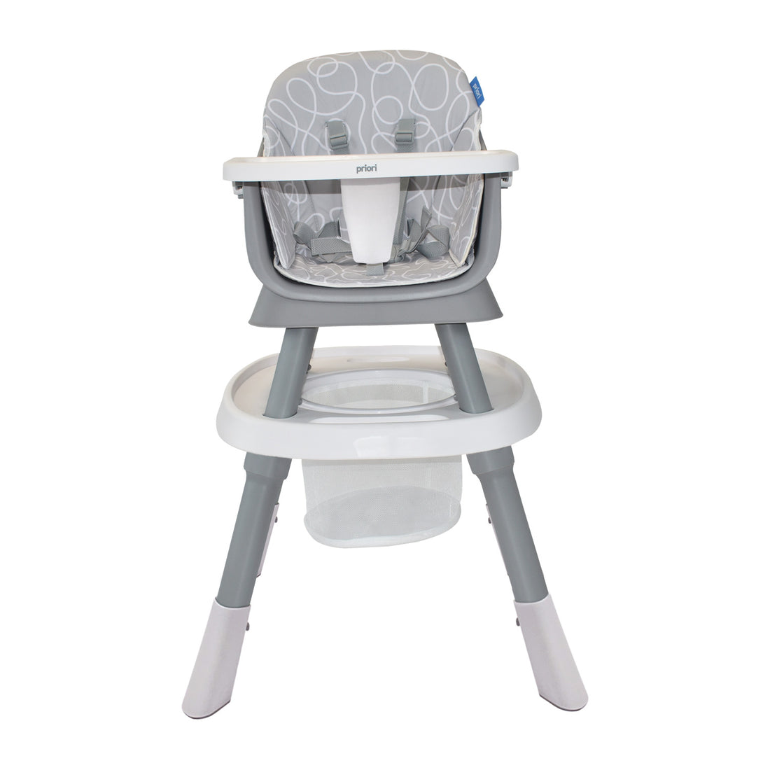 Silla Comedor Bebé 7en1 Priori Seven Gris