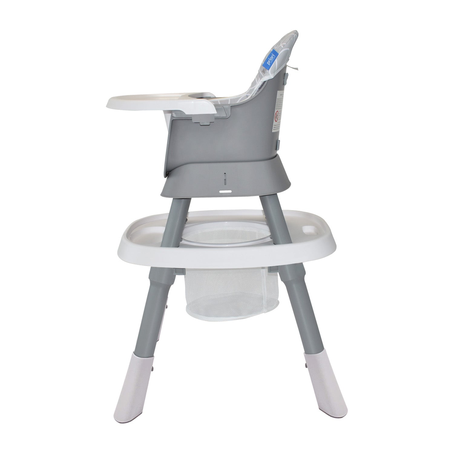 Silla Comedor Bebé 7en1 Priori Seven Gris