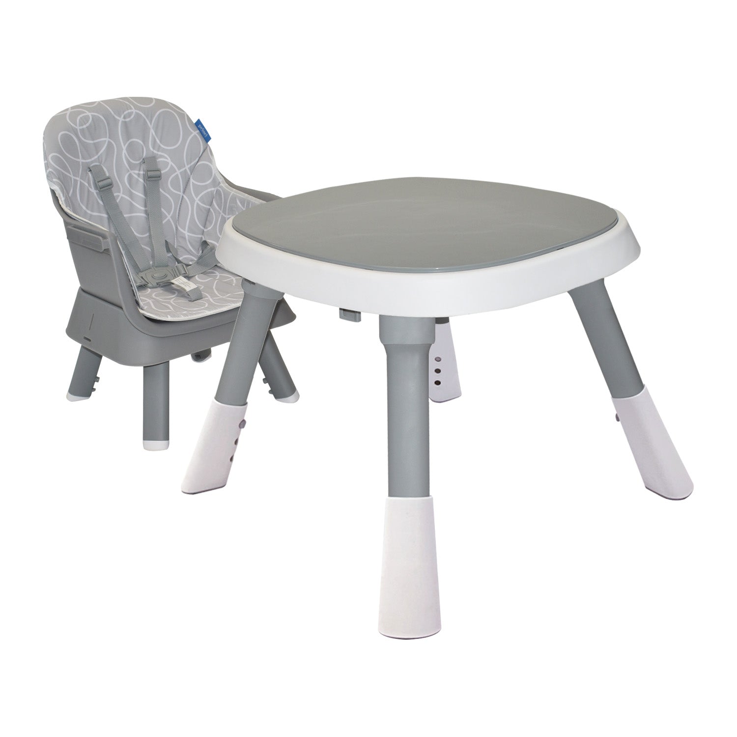 Silla Comedor Bebé 7en1 Priori Seven Gris