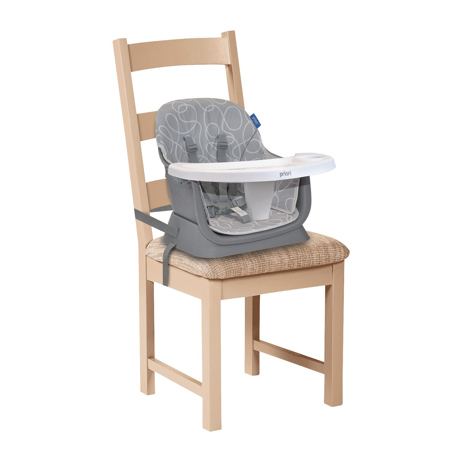 Silla Comedor Bebé 7en1 Priori Seven Gris