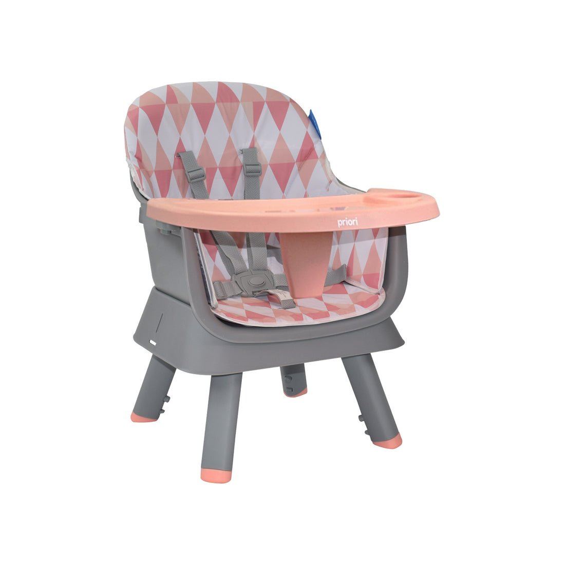 Silla Comedor Bebé 7en1 Priori Seven Rosa