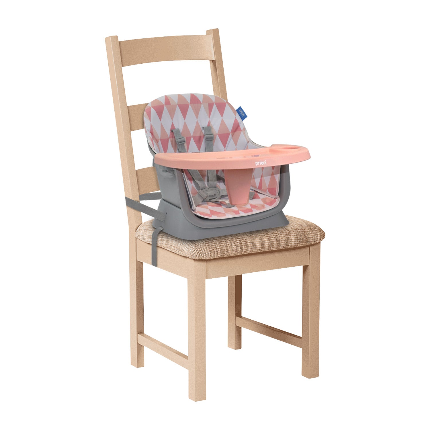 Silla Comedor Bebé 7en1 Priori Seven Rosa