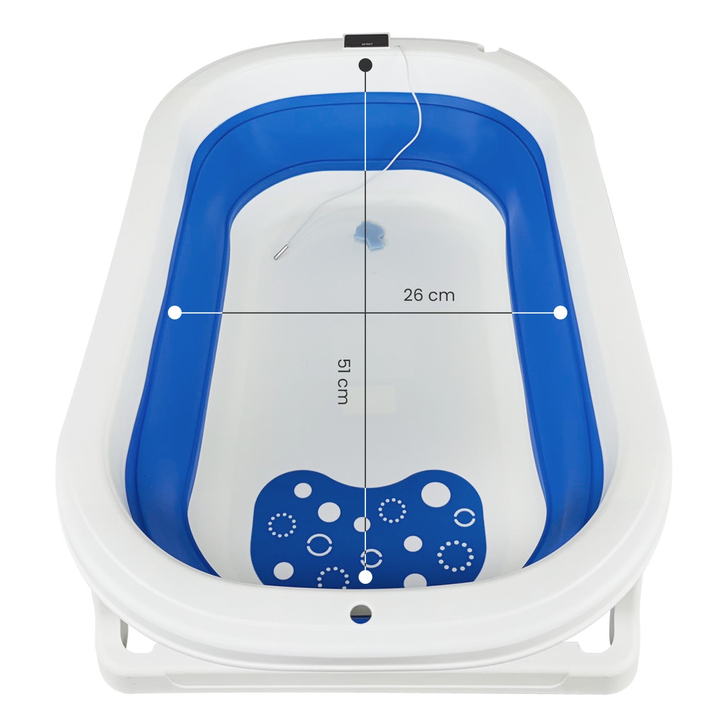 Bañera Bebe Plegable Splash Priori Azul