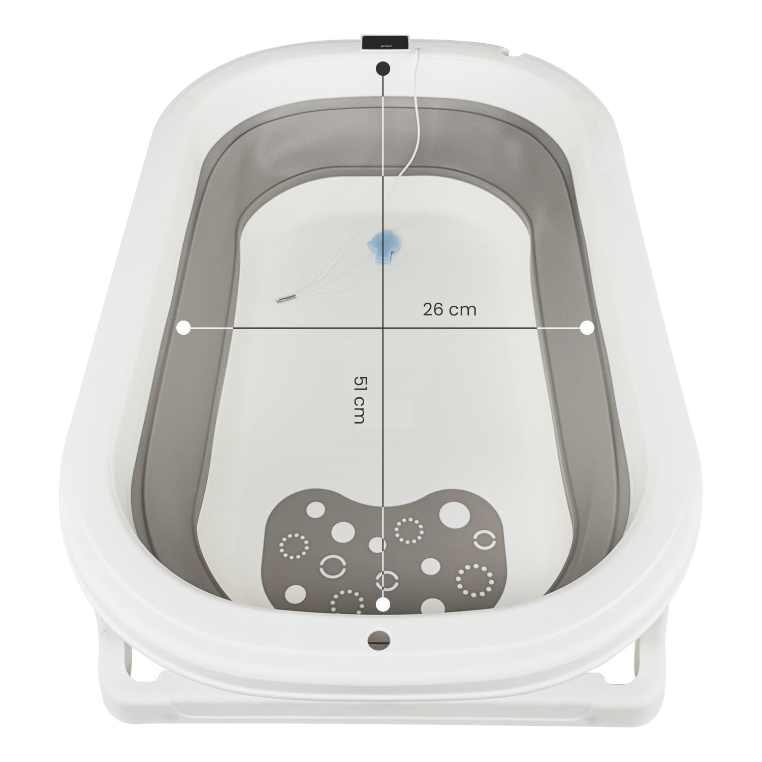 Bañera Bebe Plegable Splash Priori Gris