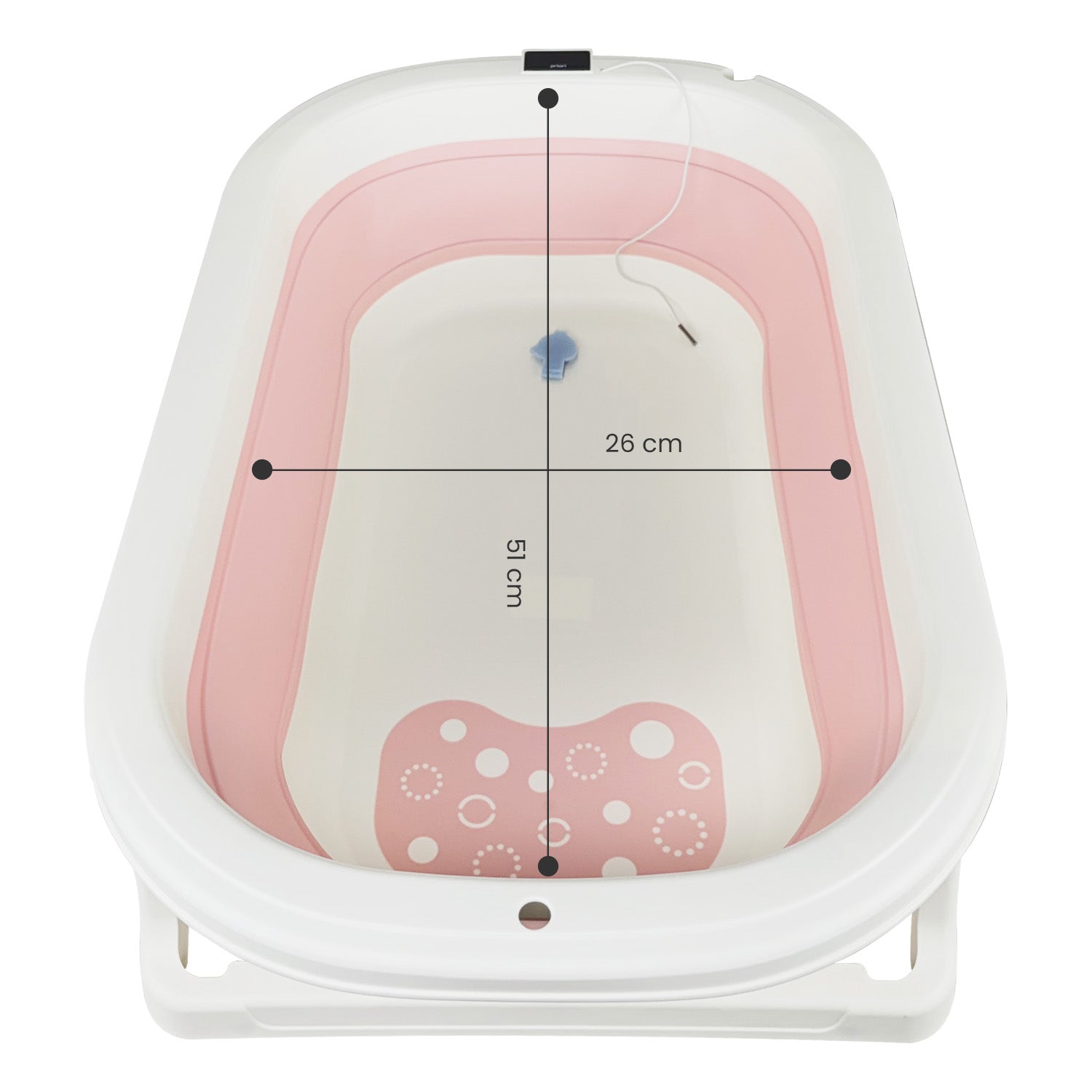 Bañera Bebe Plegable Splash Priori Rosa