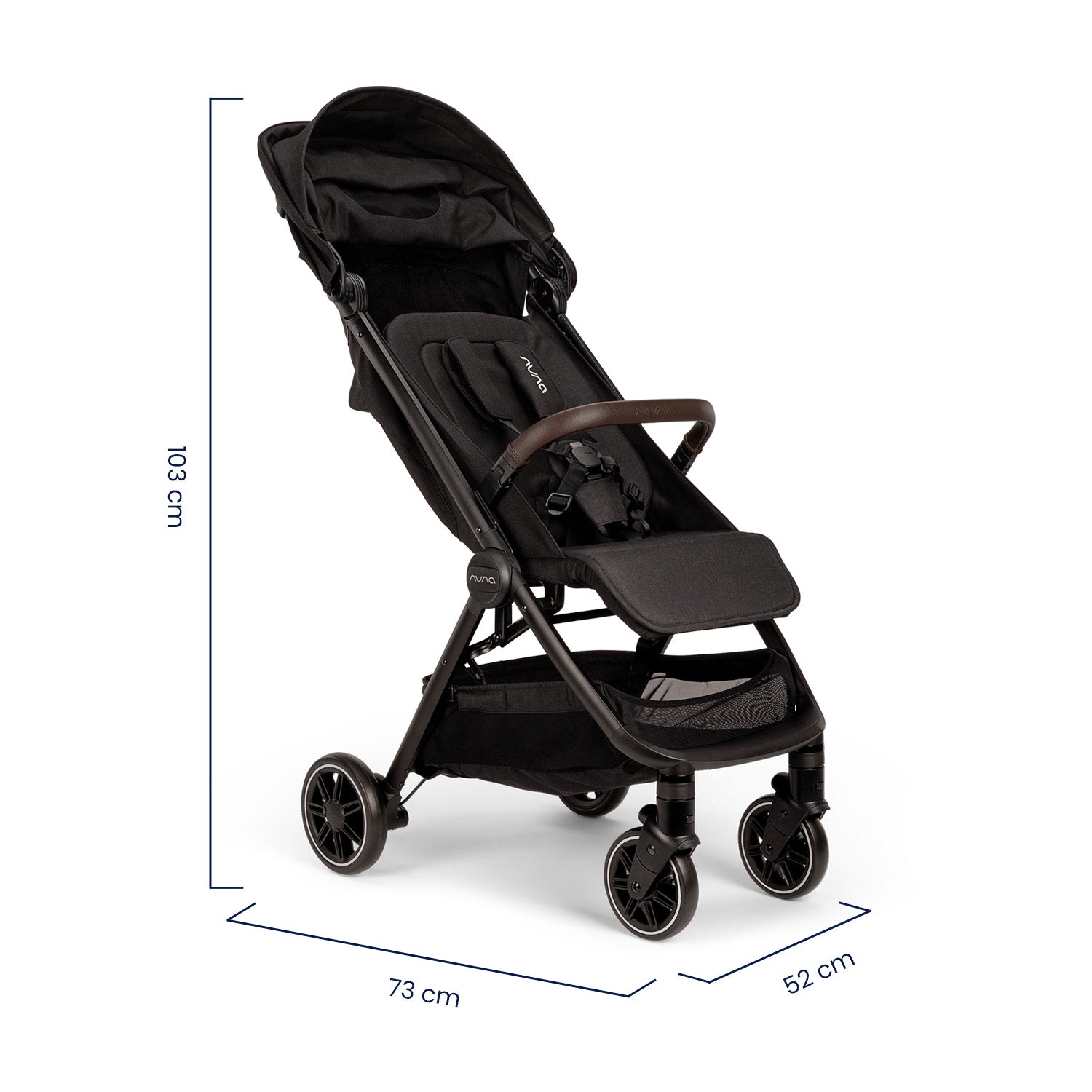 Coche Bebe Nuna Ultracompacto Para Avión TRLV Caviar
