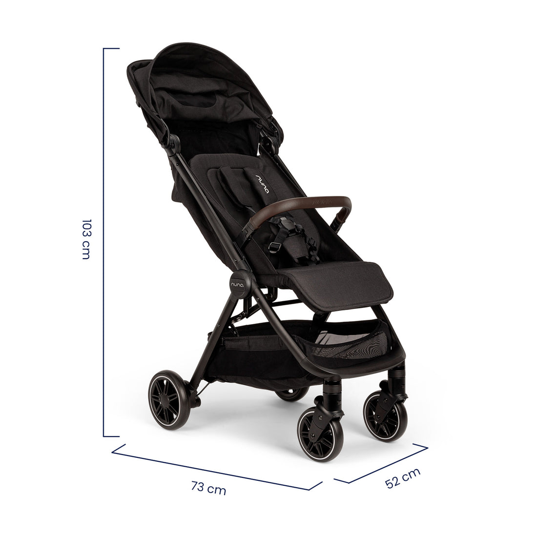 Coche Bebe Nuna Ultracompacto Para Avión TRLV Caviar