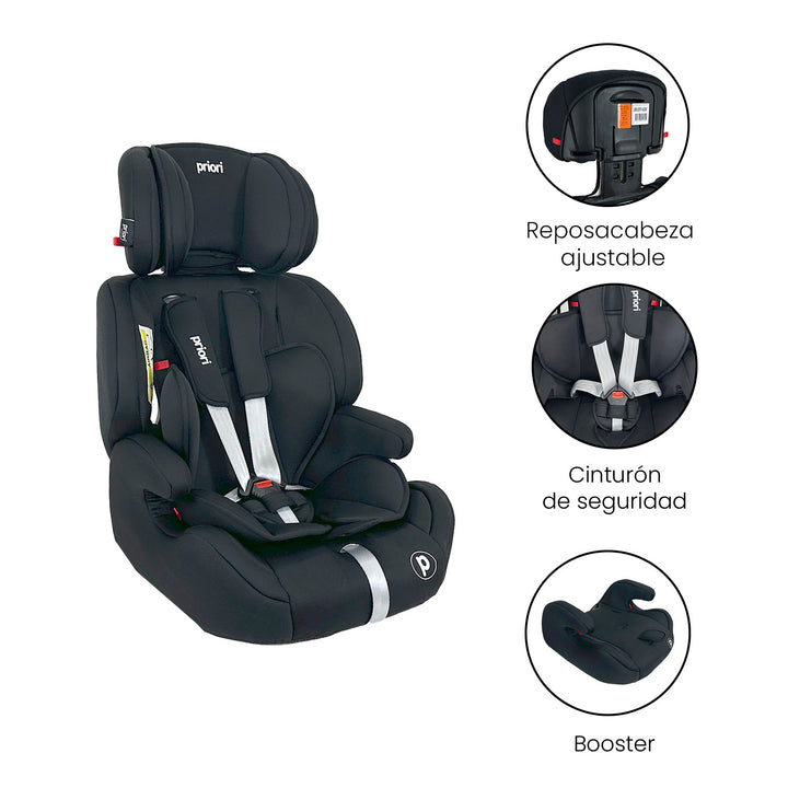 Silla Carro Bebe Priori Unix Negro