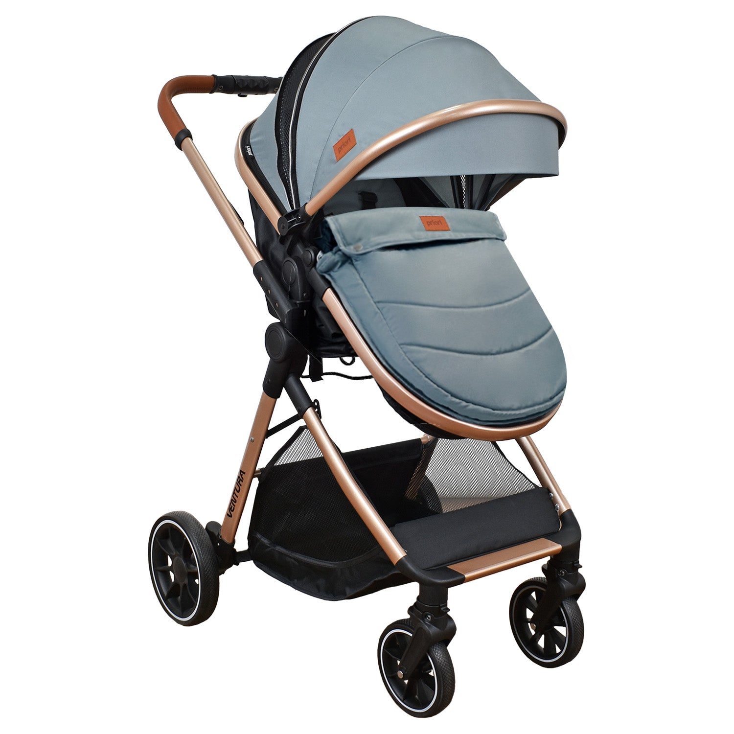 Coche Bebe Moises Ventura Priori Gris Claro
