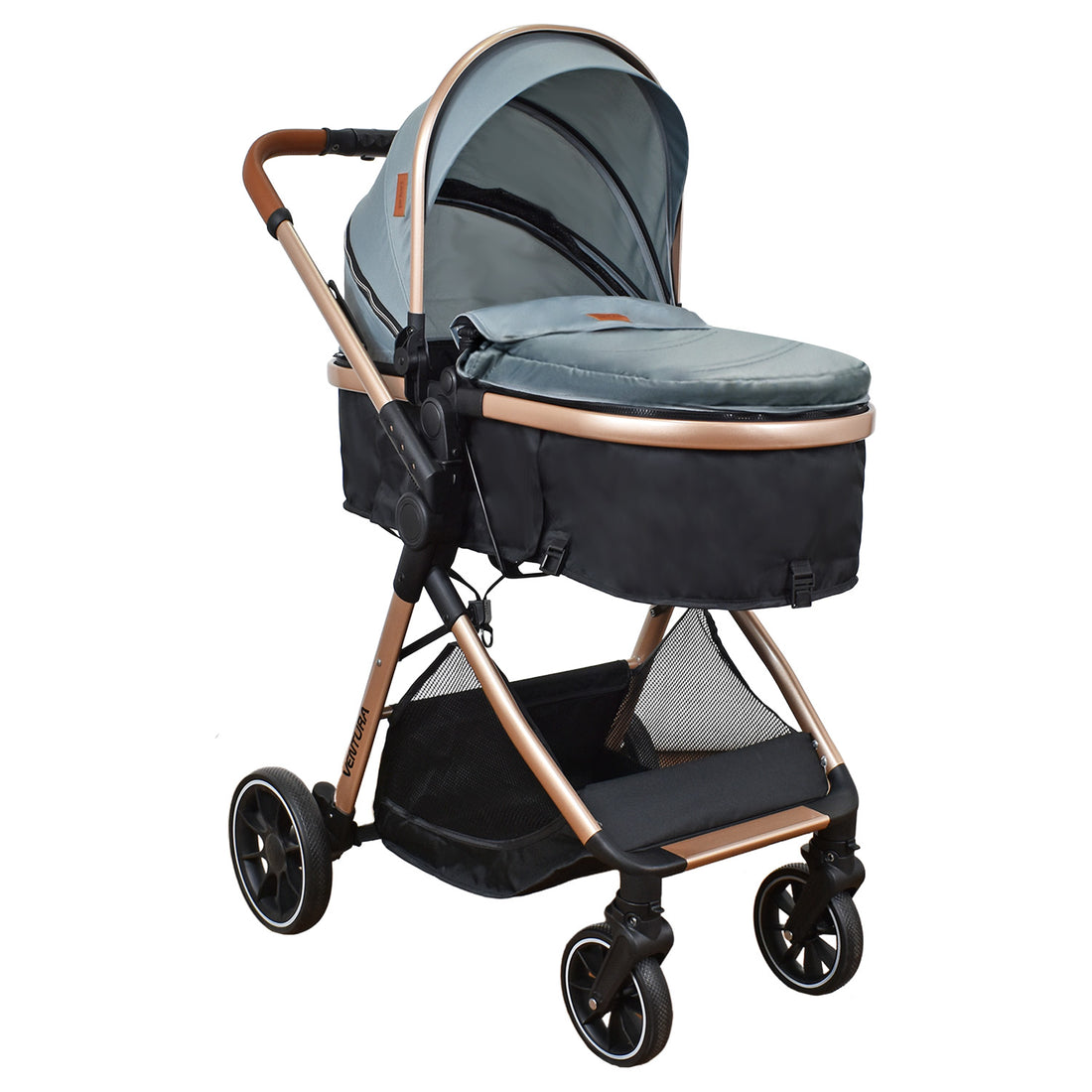 Coche Bebe Moises Ventura Priori Gris Claro