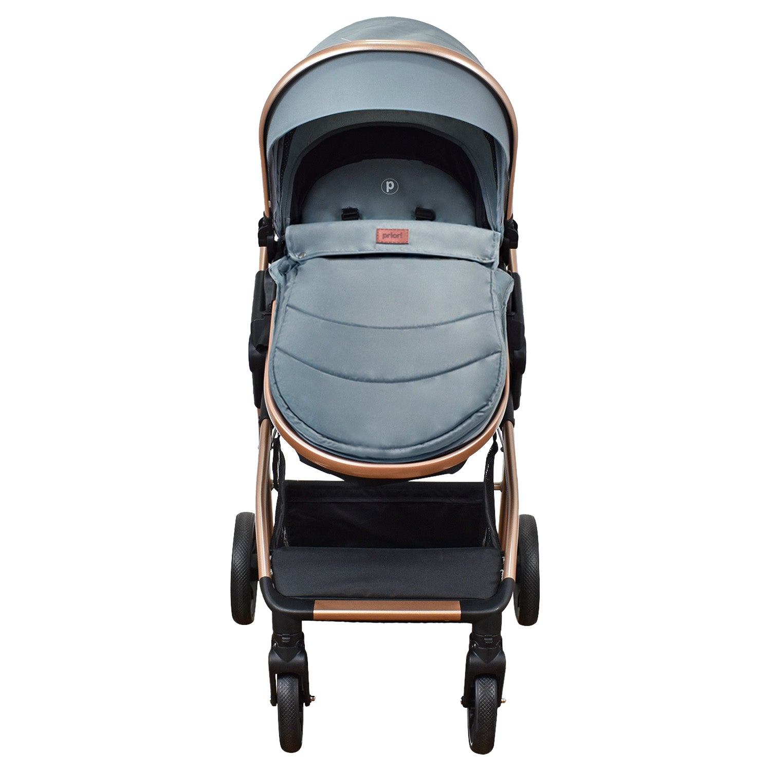 Coche Bebe Moises Ventura Priori Gris Claro