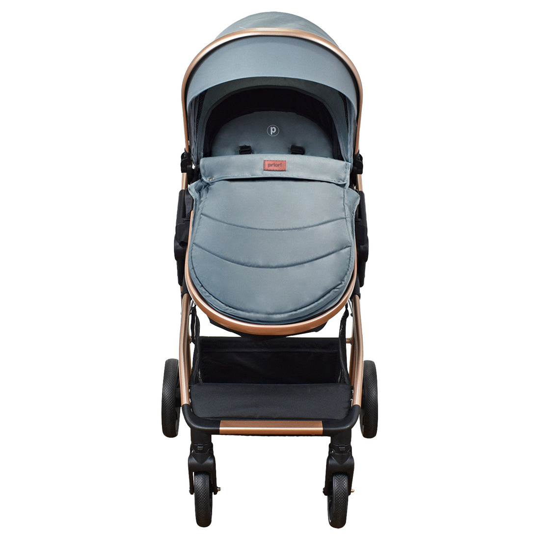 Coche Bebe Moises Ventura Priori Gris Claro