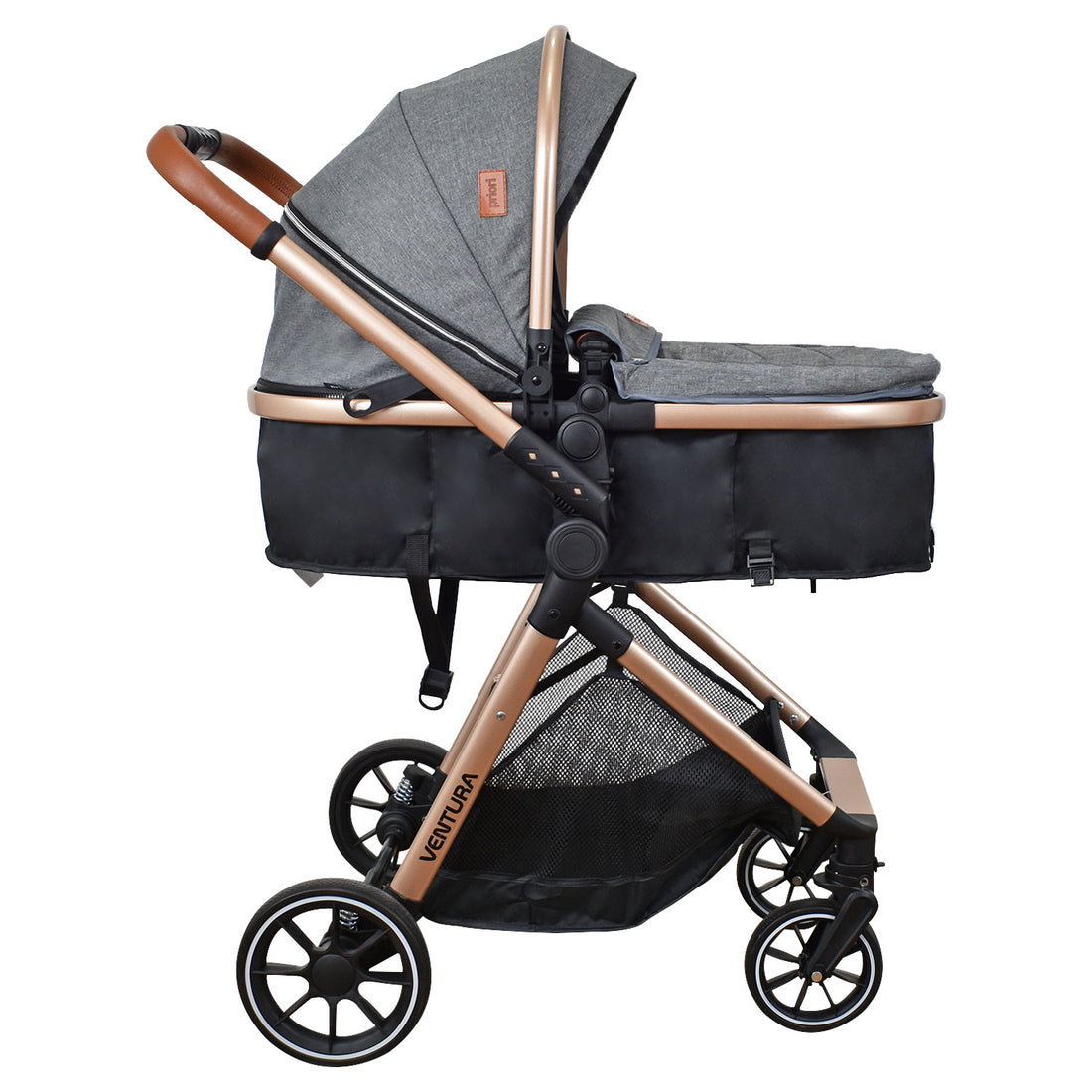 Coche Bebe Moises Ventura Priori Gris Oscuro