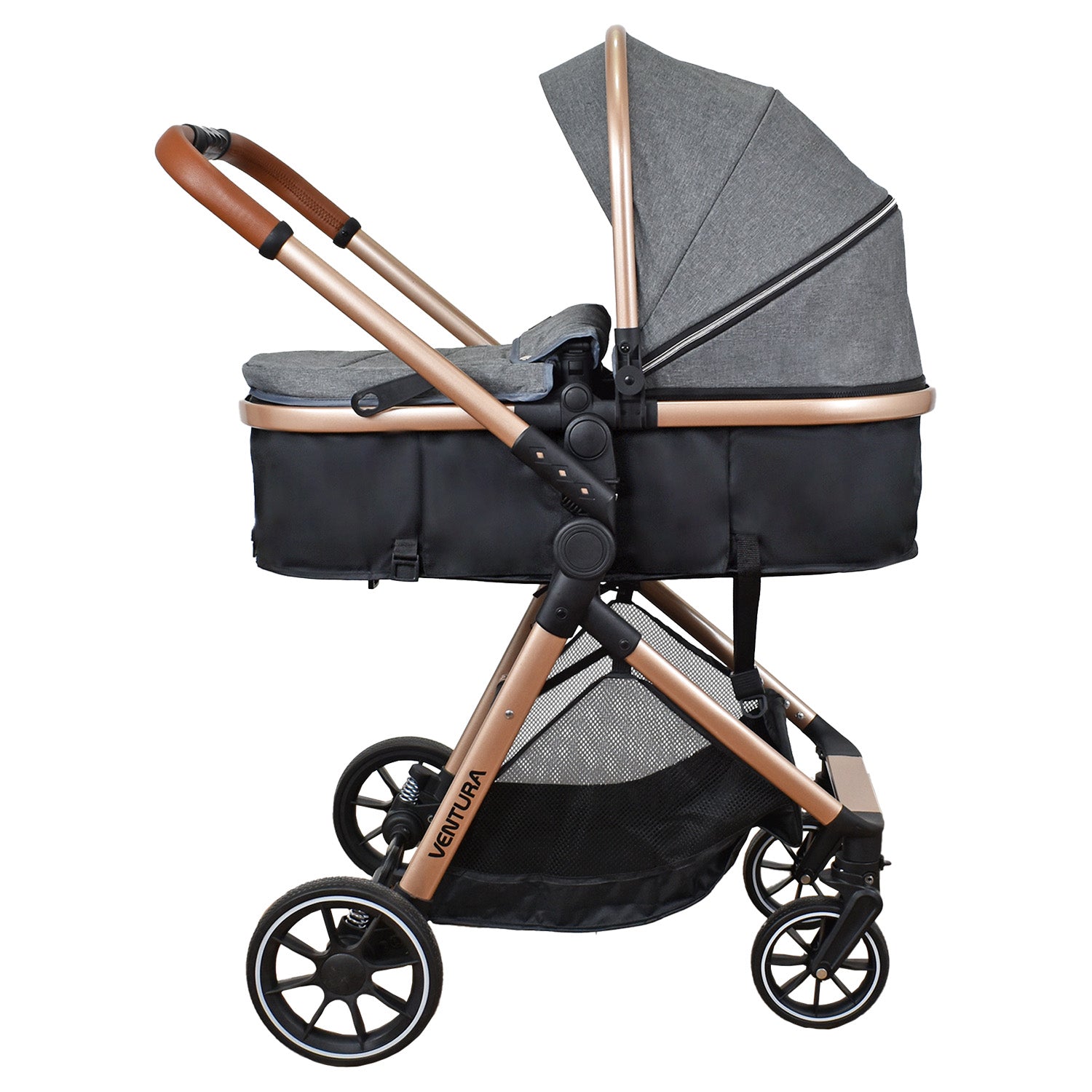 Coche Bebe Moises Ventura Priori Gris Oscuro