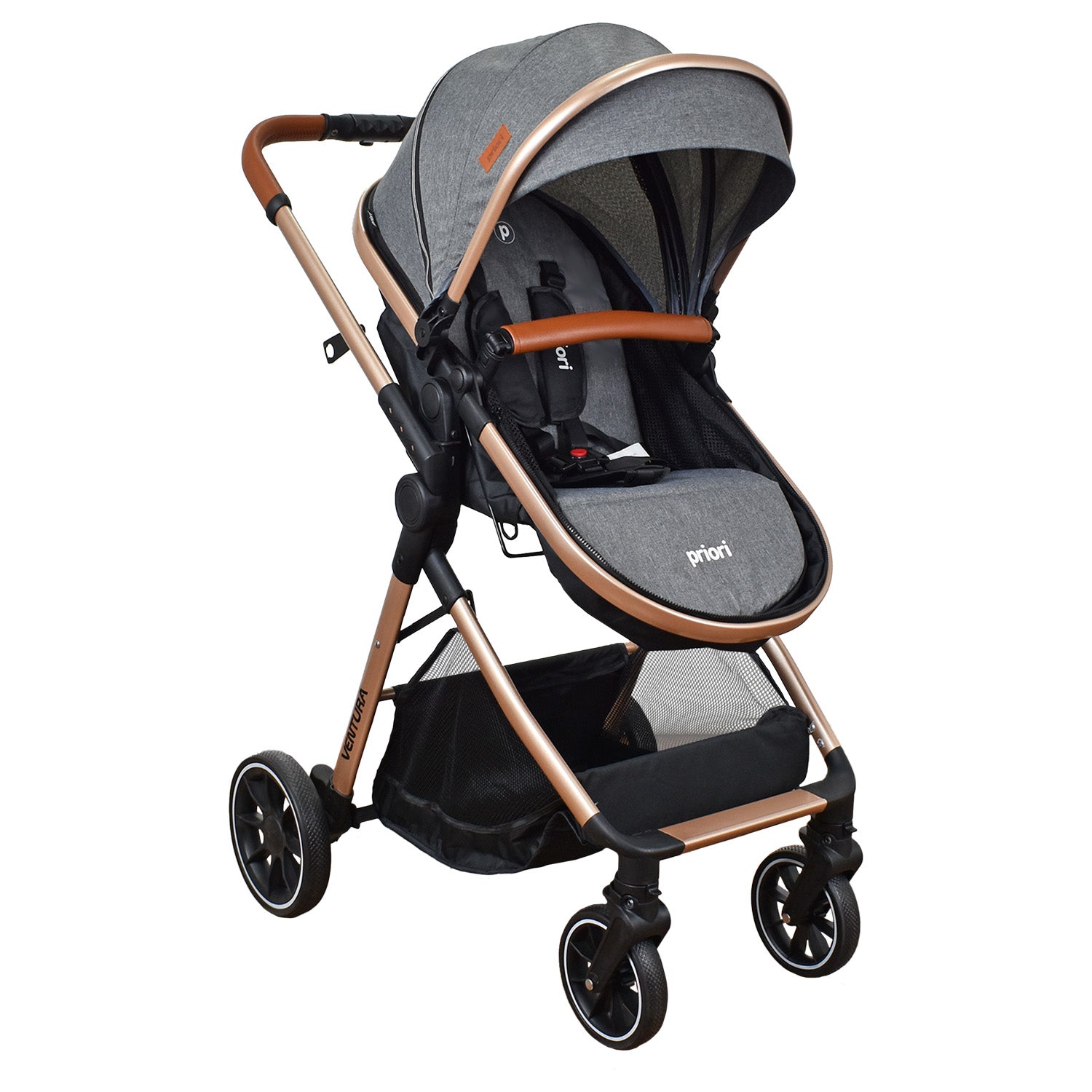 Coche Bebe Moises Ventura Priori Gris Oscuro