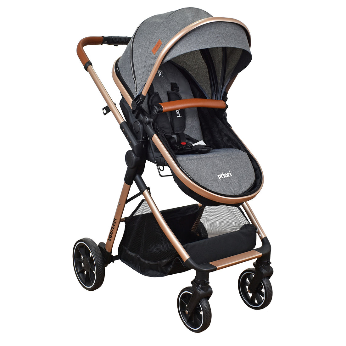 Coche Bebe Moises Ventura Priori Gris Oscuro