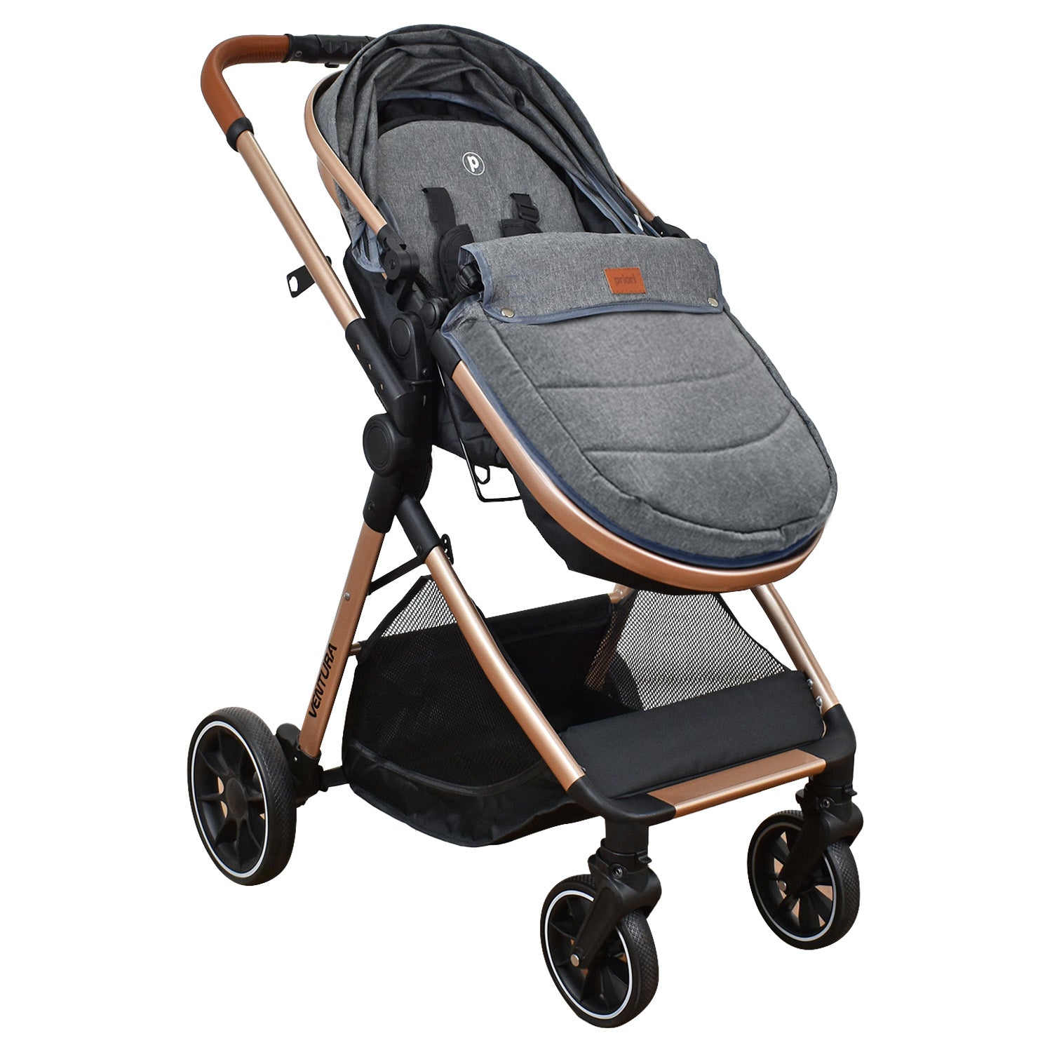 Coche Bebe Moises Ventura Priori Gris Oscuro